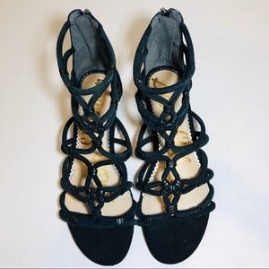 NEW Sam Edelman Daryn Black Diva Suede Leather